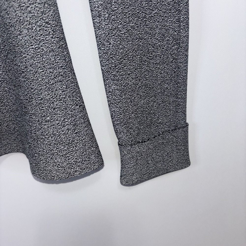 Theory Gray Knit Peplum Zip Jacket Stretch Minimalist Office Petite S - Picture 5 of 9